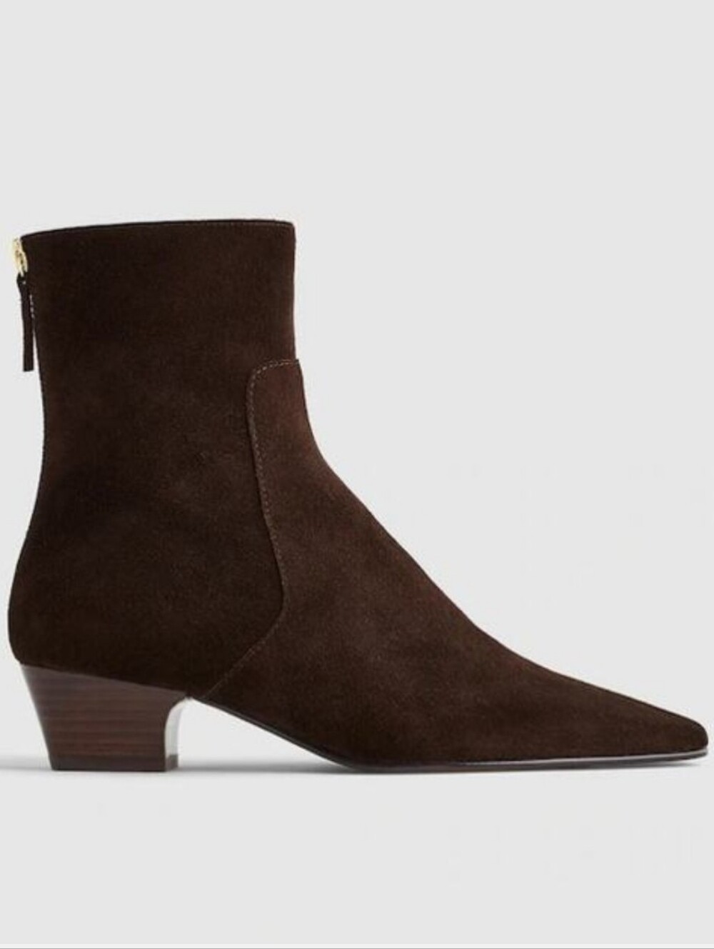 Madewell Laurel/Lexie Suede Bootie - Dark Carob Brown